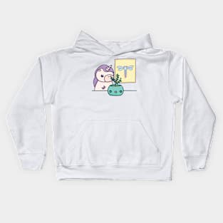 Unicorn plant lover Kids Hoodie